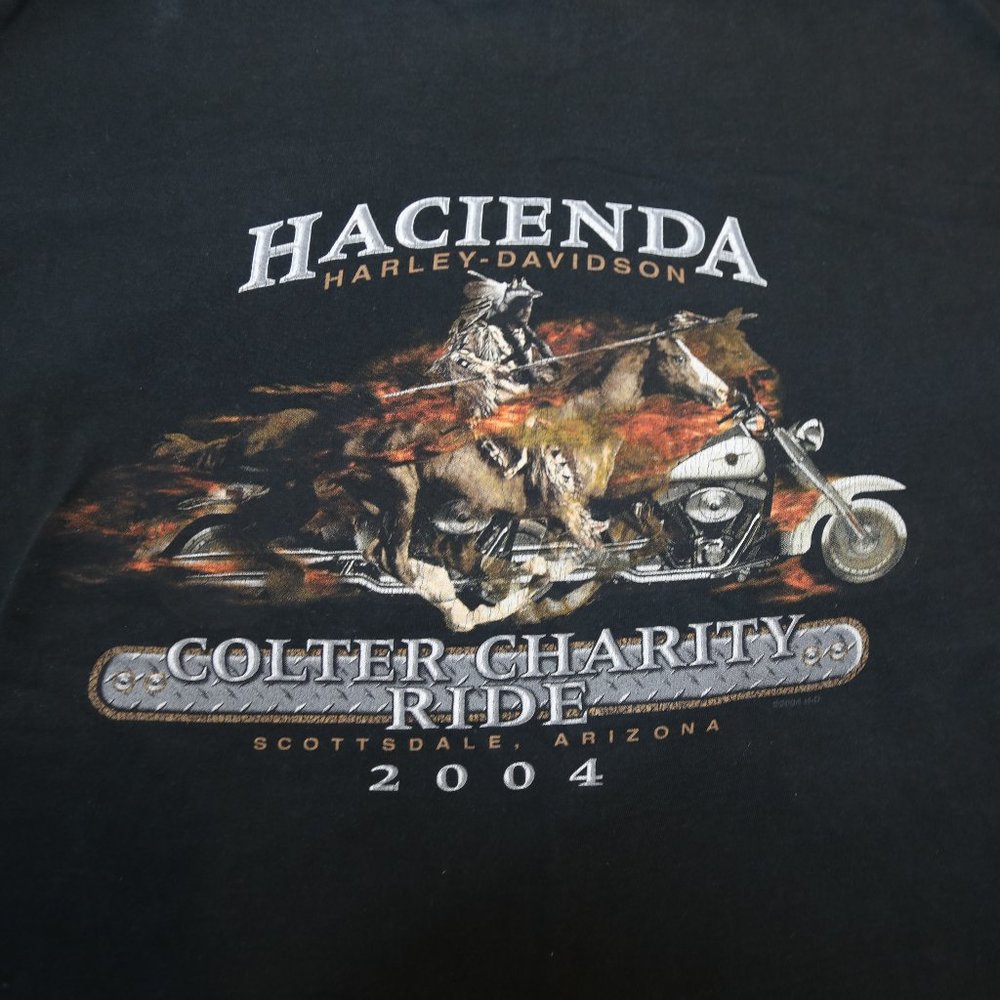 harley davidson 2004 colter charity ride scottsdale arizona 2004 tshirt 2xl